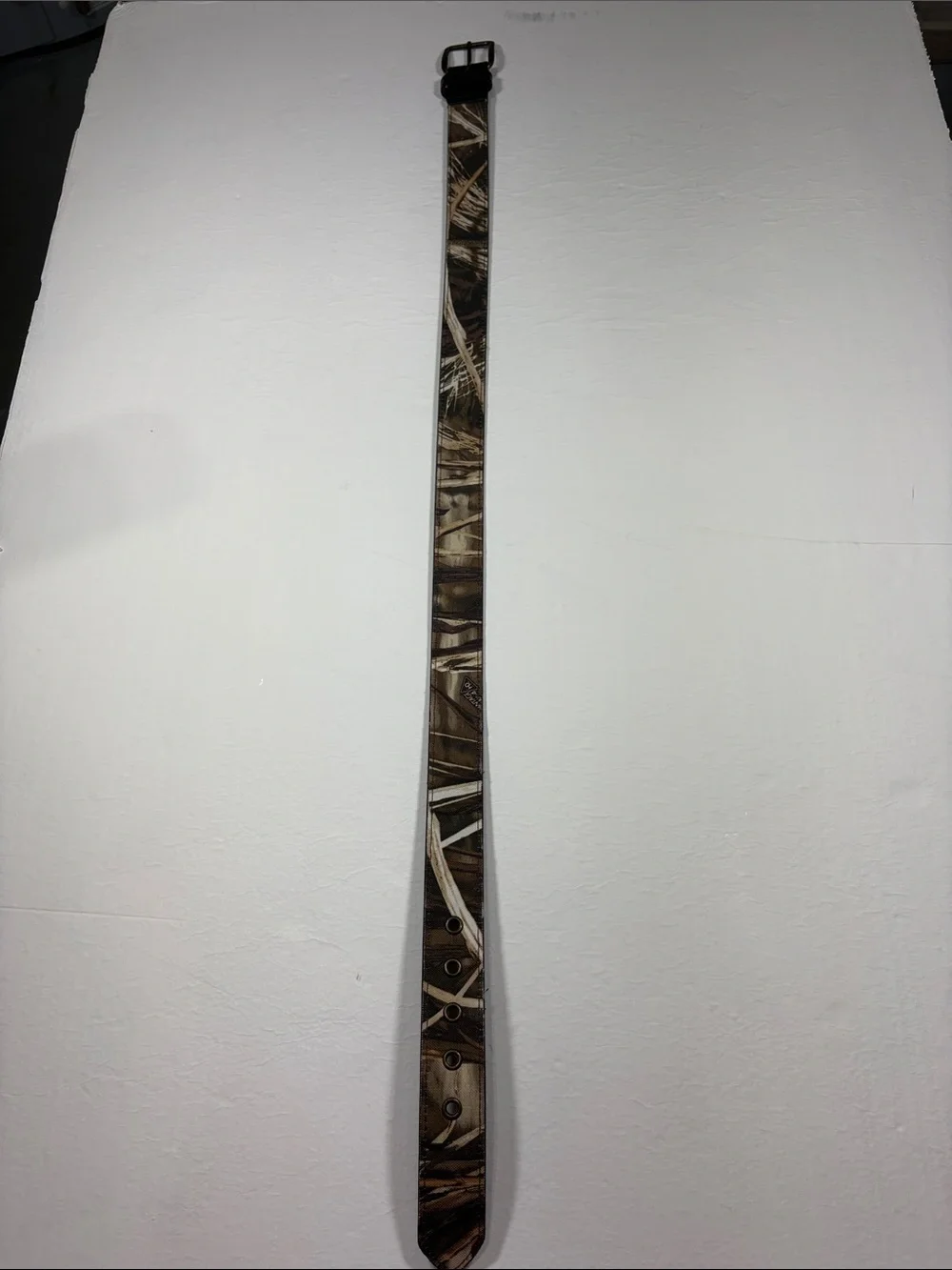 Camouflage Canvas on Leather Belt Size 34